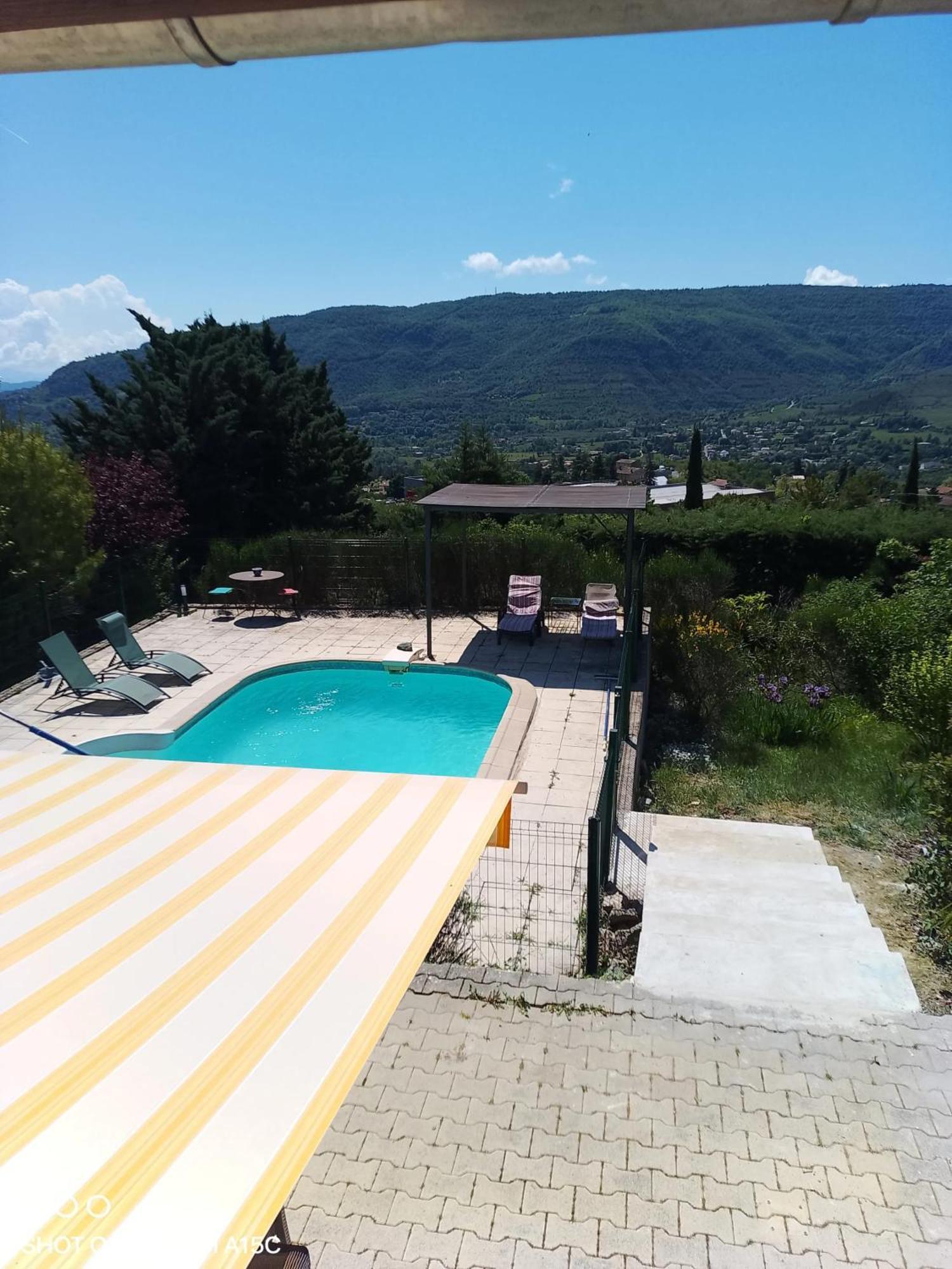 Maison Paisible A Veyras Avec Piscine Privee Et Vue Montagne Esterno foto