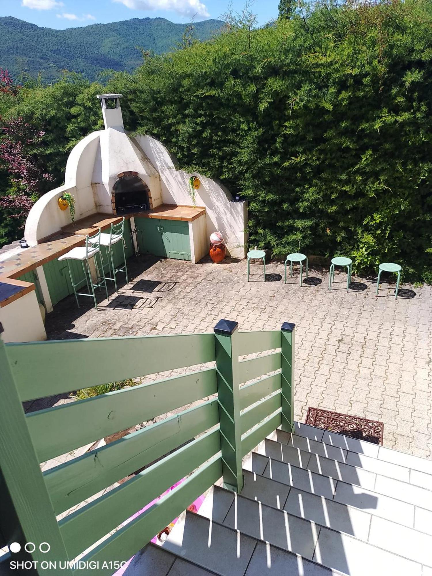 Maison Paisible A Veyras Avec Piscine Privee Et Vue Montagne Esterno foto
